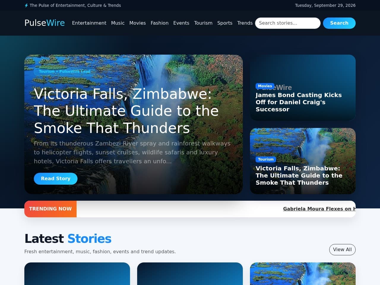 Pulsewire website project by Antfarm Tech Solutions
